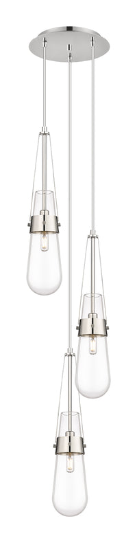 Downtown Urban Multi Pendant Brushed Brass