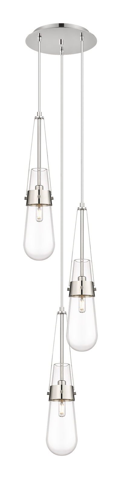 Downtown Urban Multi Pendant Brushed Brass