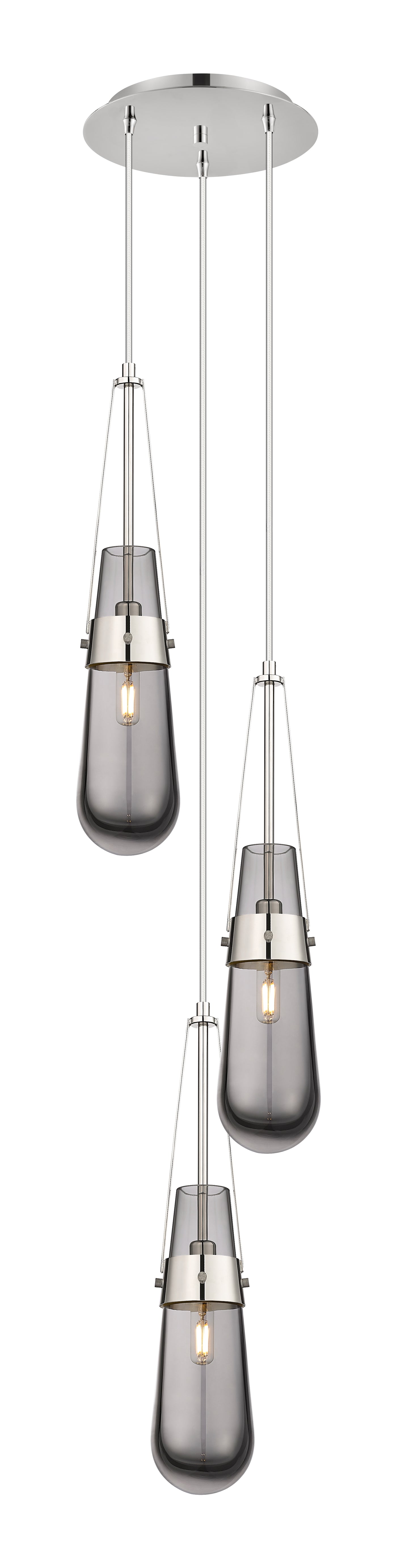 Downtown Urban Multi Pendant Brushed Brass