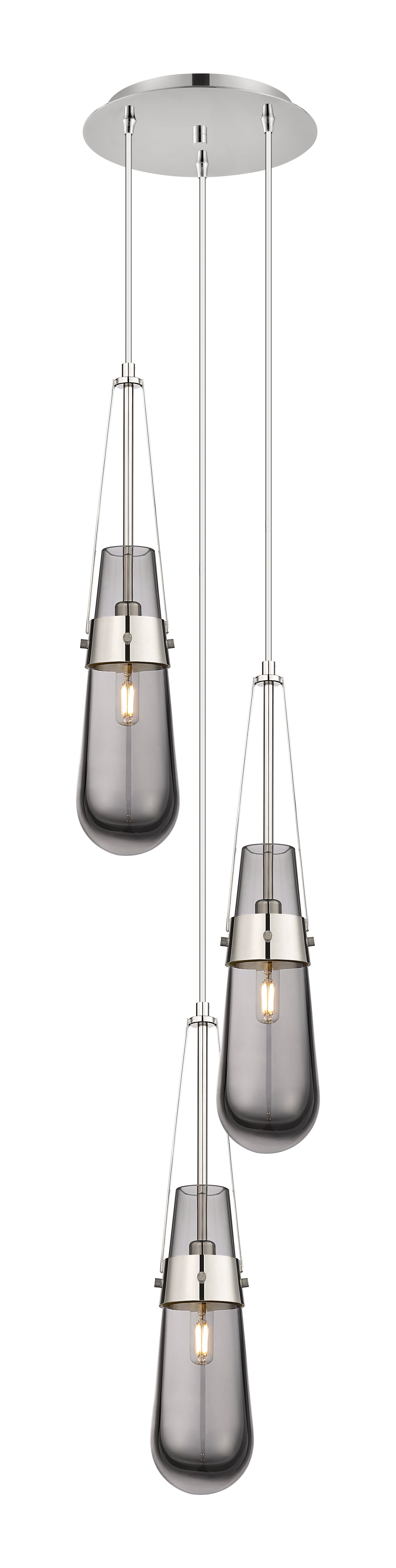 Downtown Urban Multi Pendant Brushed Brass