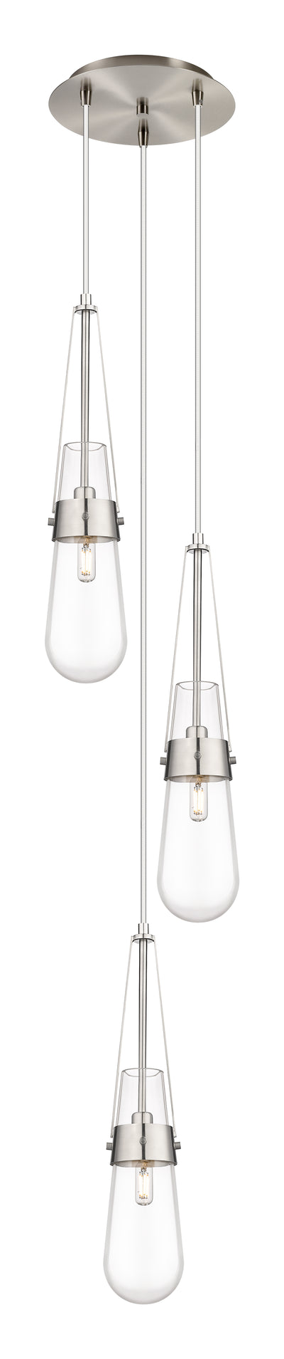 Downtown Urban Multi Pendant Brushed Brass