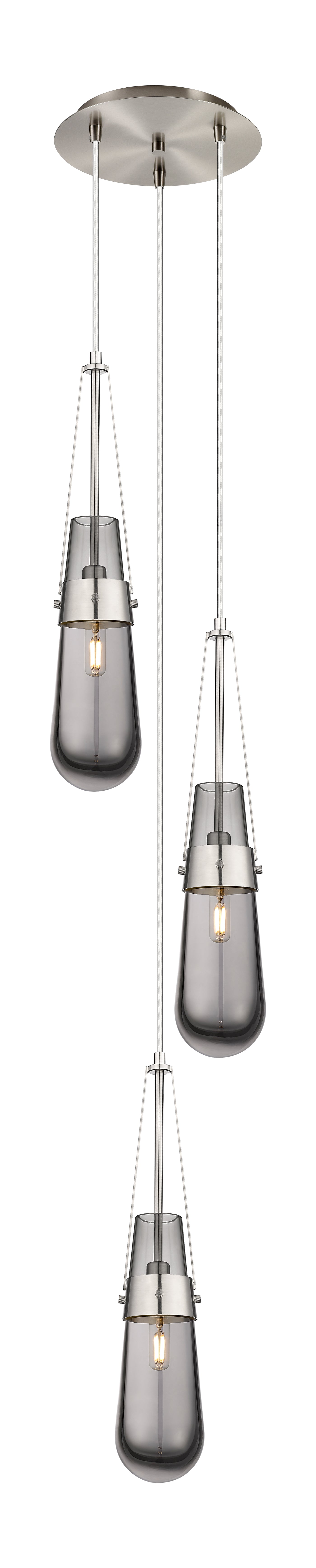 Downtown Urban Multi Pendant Brushed Brass