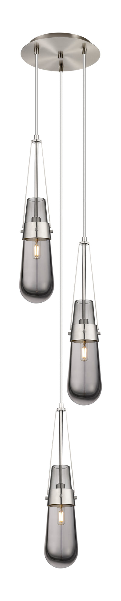 Downtown Urban Multi Pendant Brushed Brass