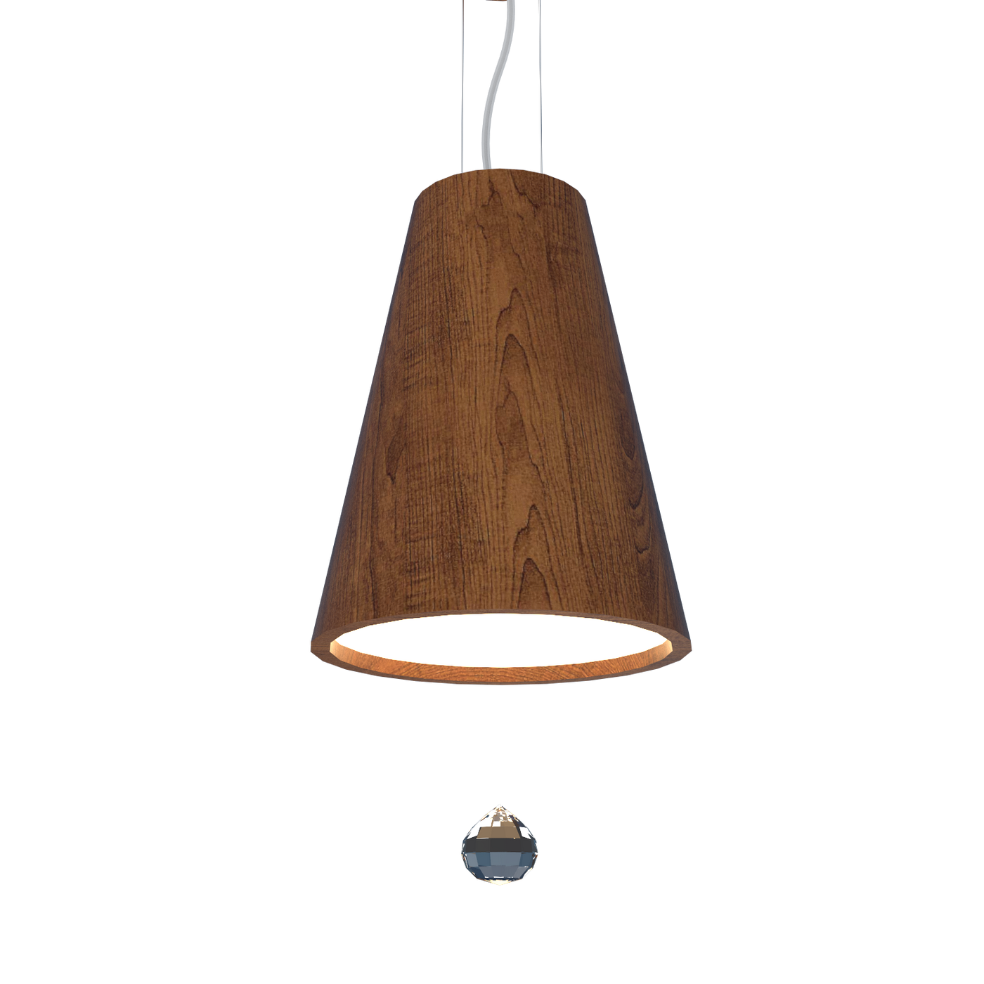 9.84'' Handcrafted Conical LED Accord Pendant Light