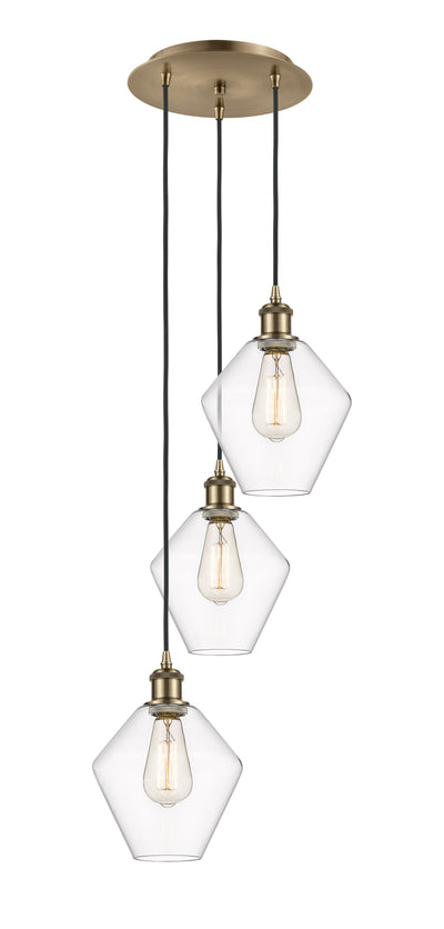 Ballston Multi Pendant Antique Brass Dimmable