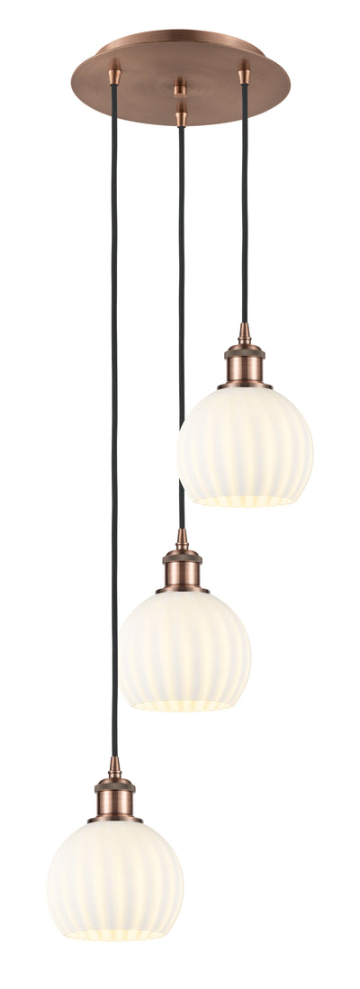 Ballston Multi Pendant Antique Brass Finish