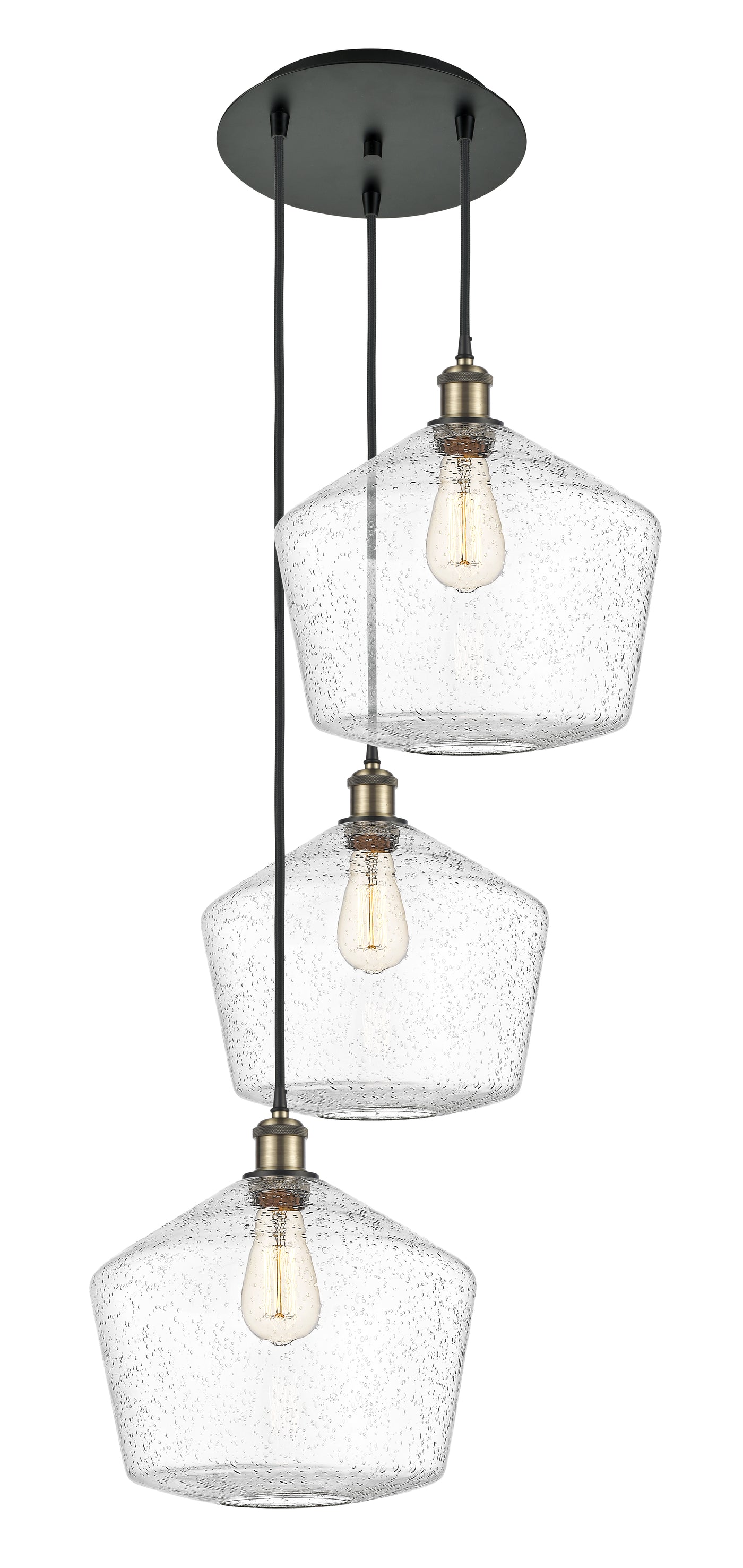 Ballston Multi Pendant Antique Brass Finish