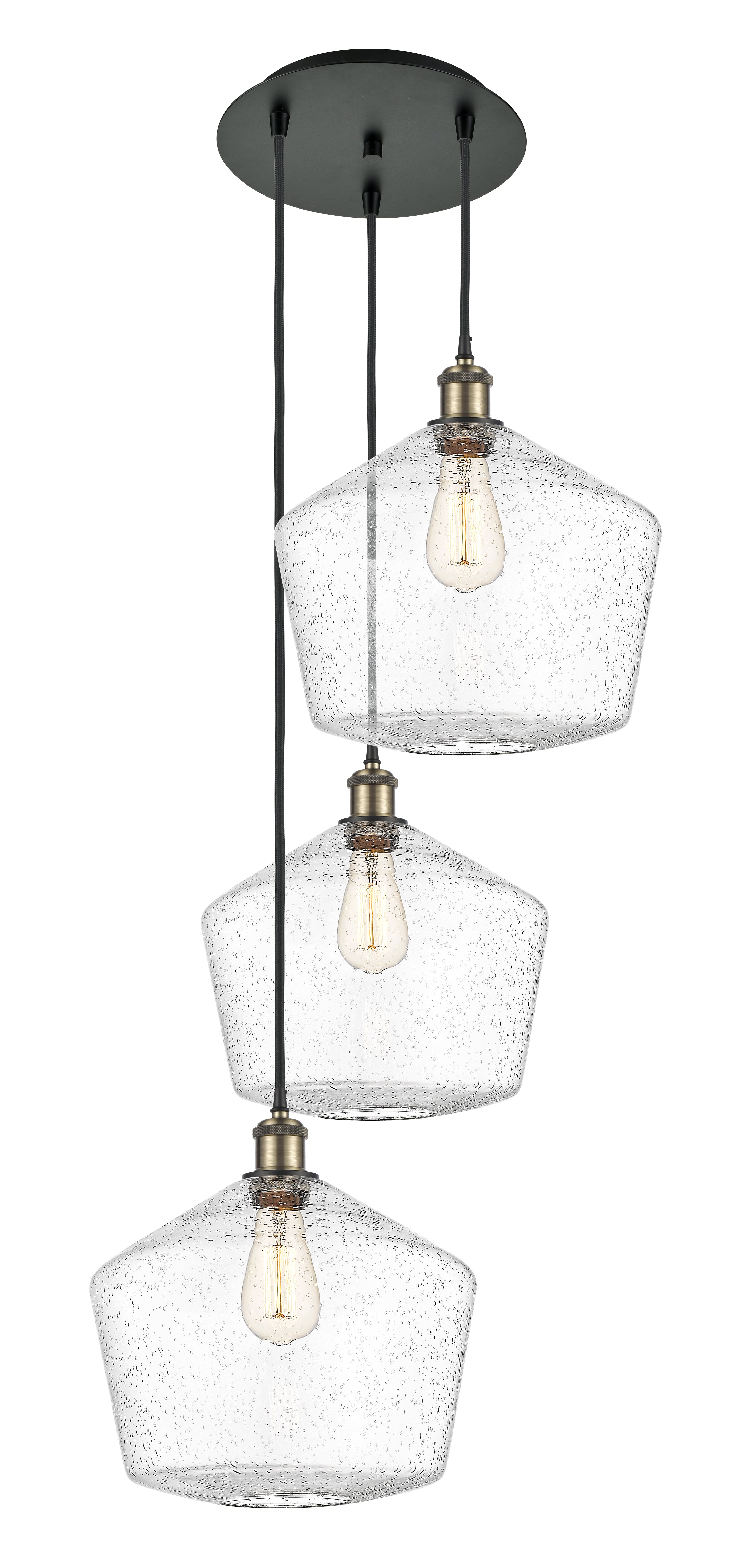 Ballston Multi Pendant Antique Brass Finish