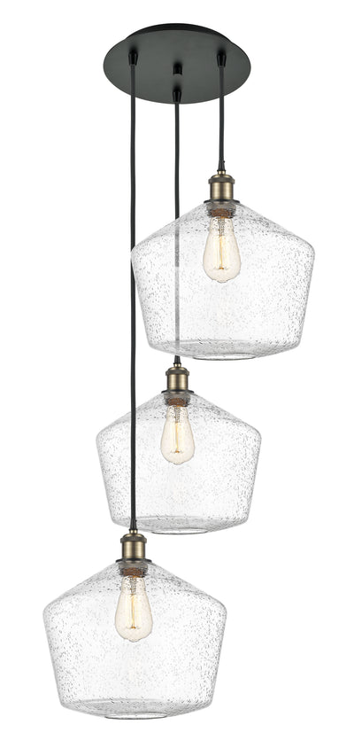 Ballston Multi Pendant Antique Brass Finish