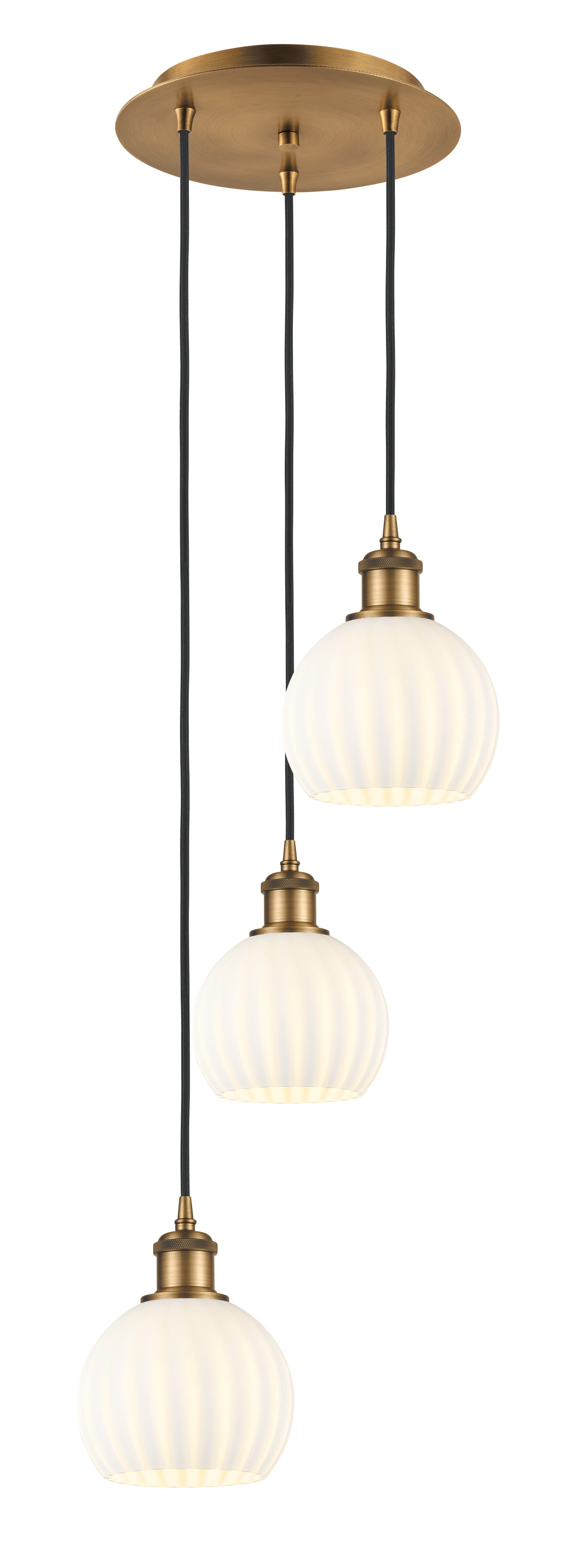 Ballston Multi Pendant Antique Brass Finish