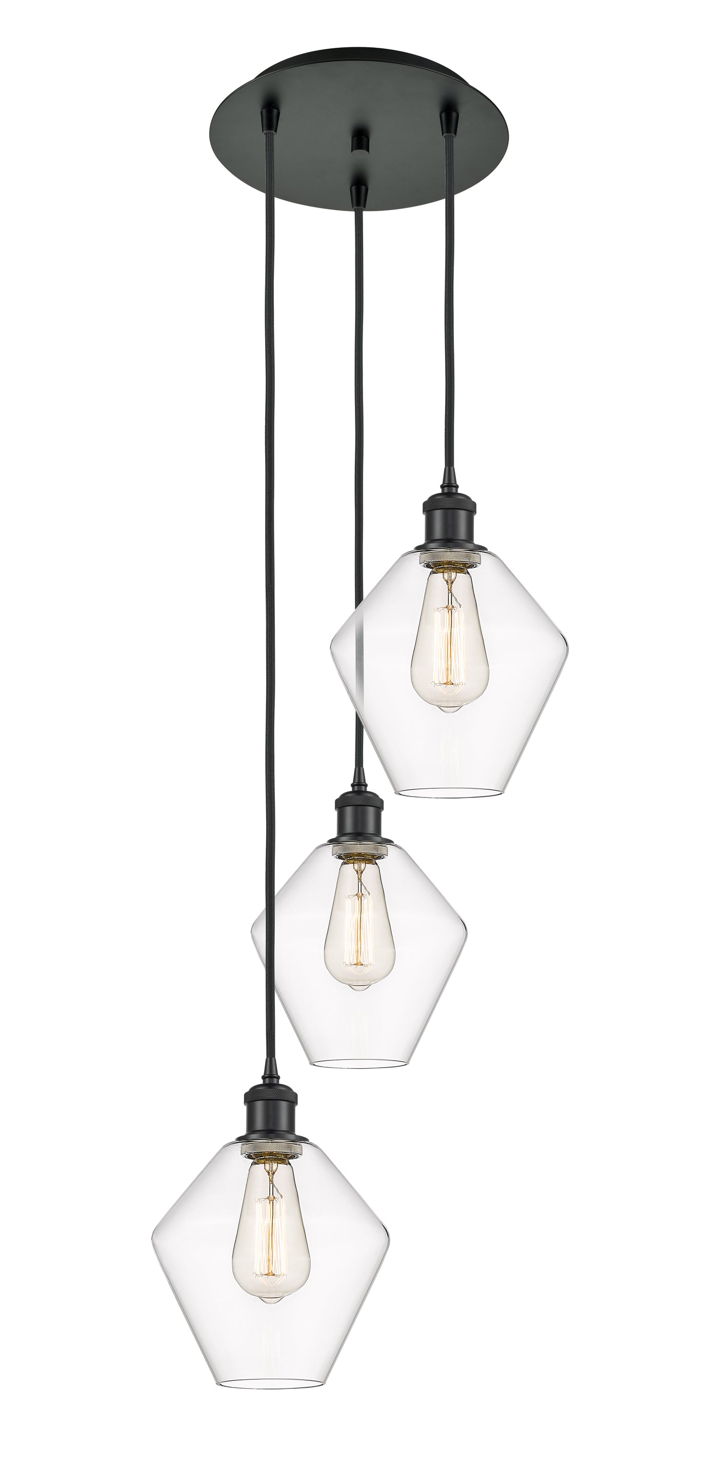 Ballston Multi Pendant Antique Brass Dimmable