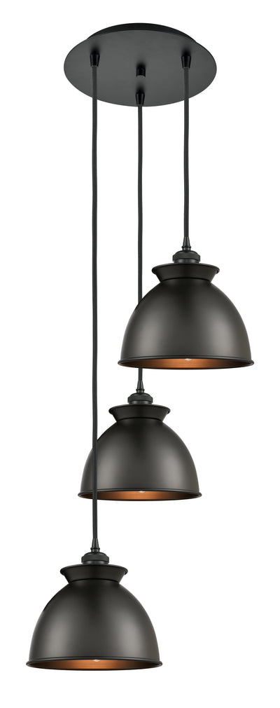 Ballston Multi Pendant Antique Brass Steel