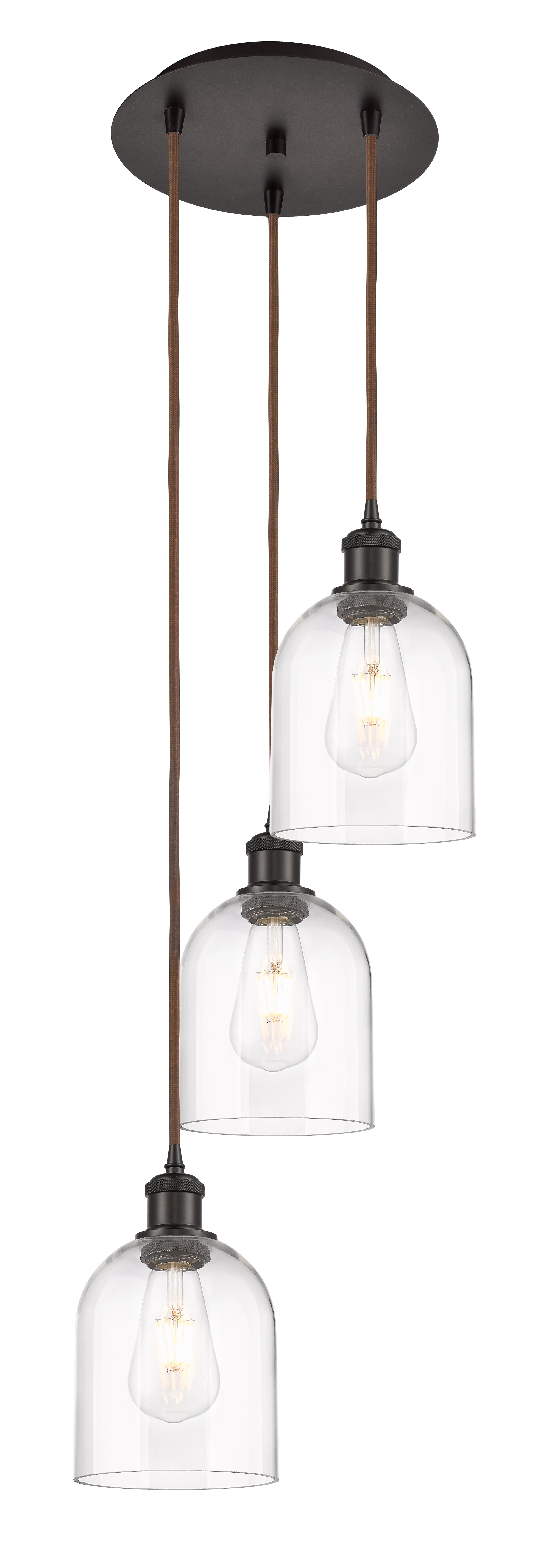 Ballston Multi Pendant Antique Brass Finish