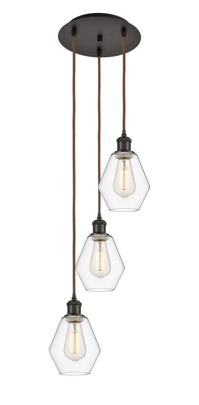 Ballston Multi Pendant Antique Brass Glass