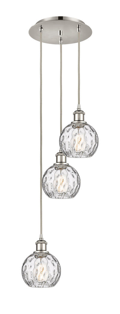 Ballston Multi Pendant Antique Brass Glass