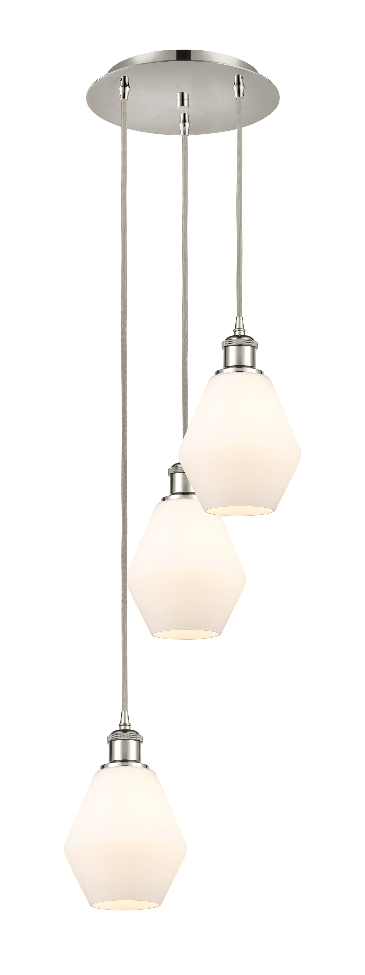Ballston Multi Pendant Antique Brass Glass