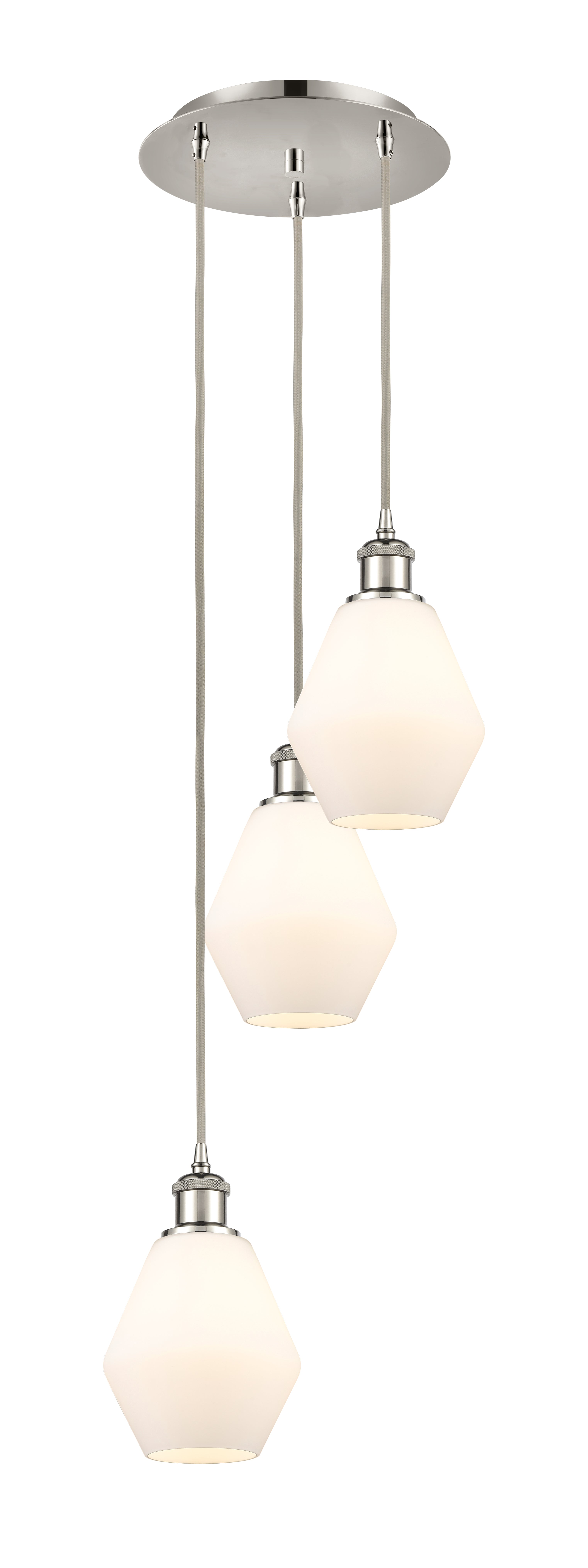 Ballston Multi Pendant Antique Brass Glass