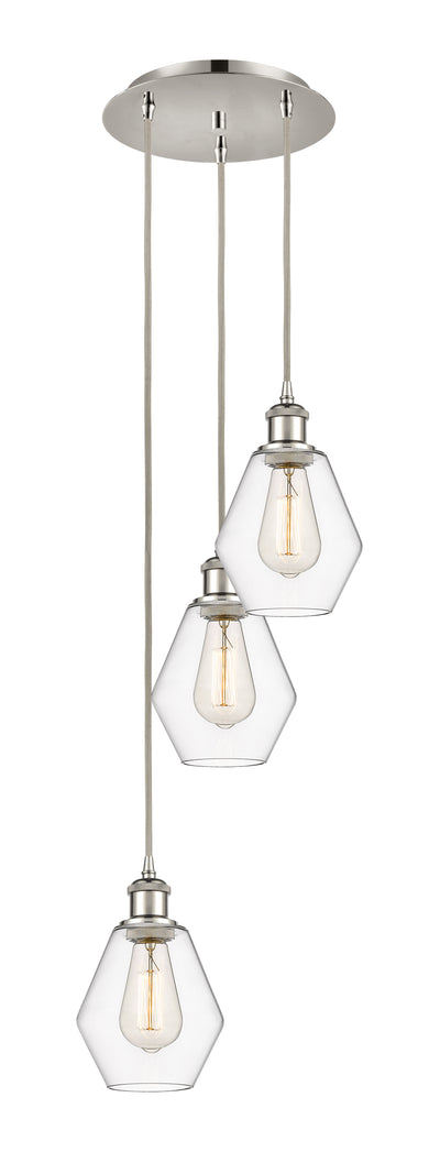 Ballston Multi Pendant Antique Brass Glass