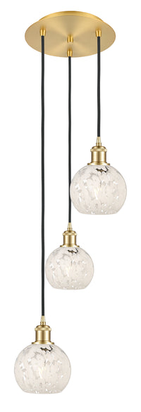 Ballston Multi Pendant Antique Brass Glass