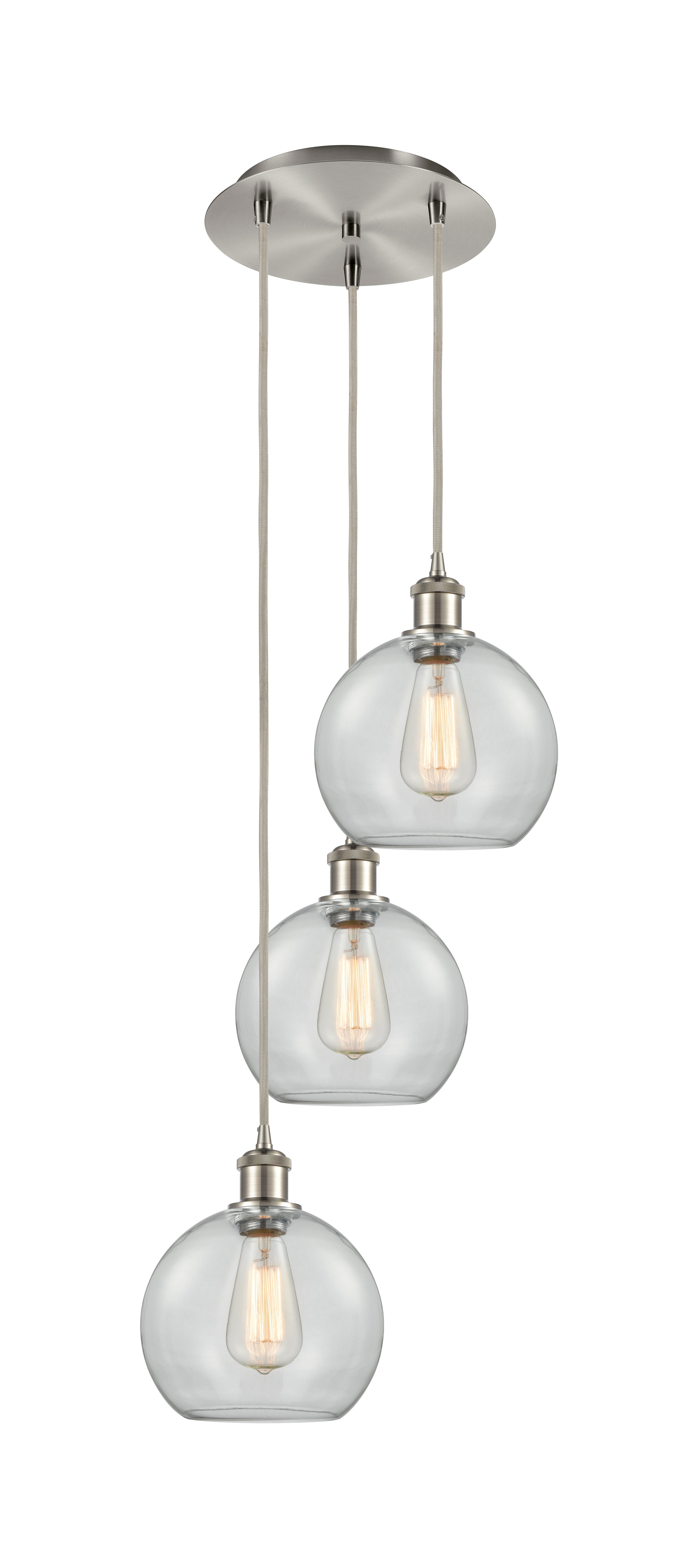Ballston Multi Pendant Antique Brass Finish
