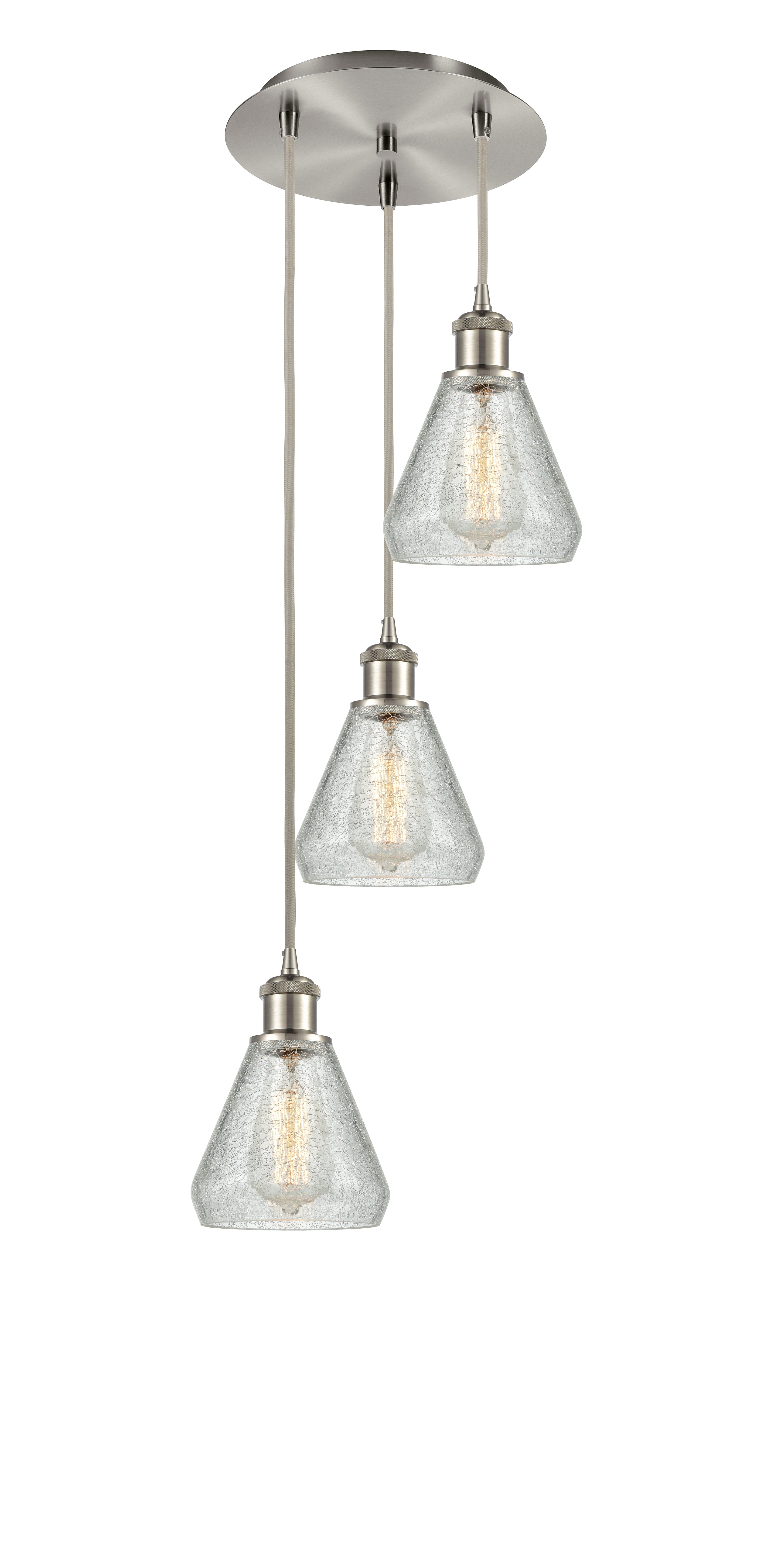 Ballston Multi Pendant Antique Brass Cast