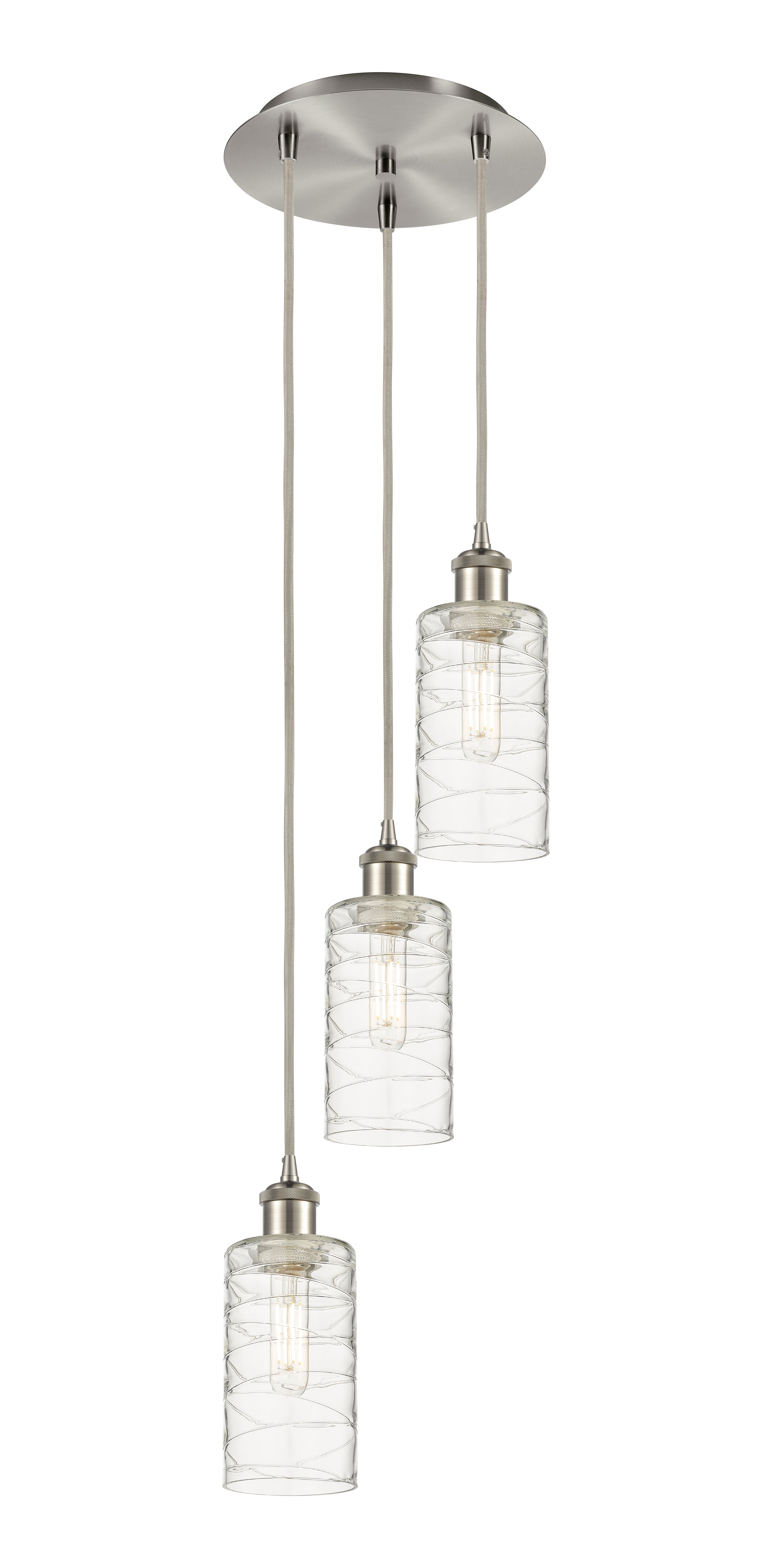 Downtown Urban Multi Pendant Brushed Brass