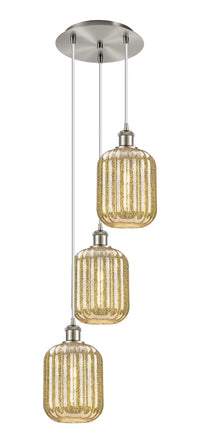 Ballston Multi Pendant Antique Brass Glass