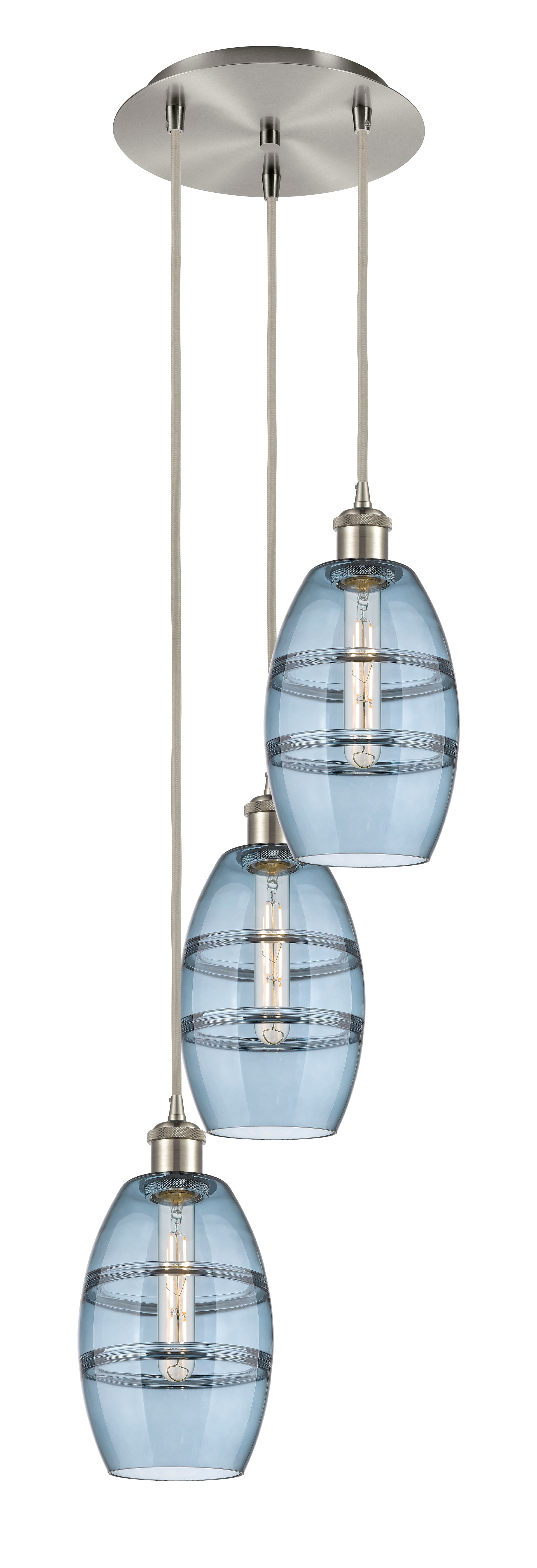 Ballston Multi Pendant Antique Brass Finish