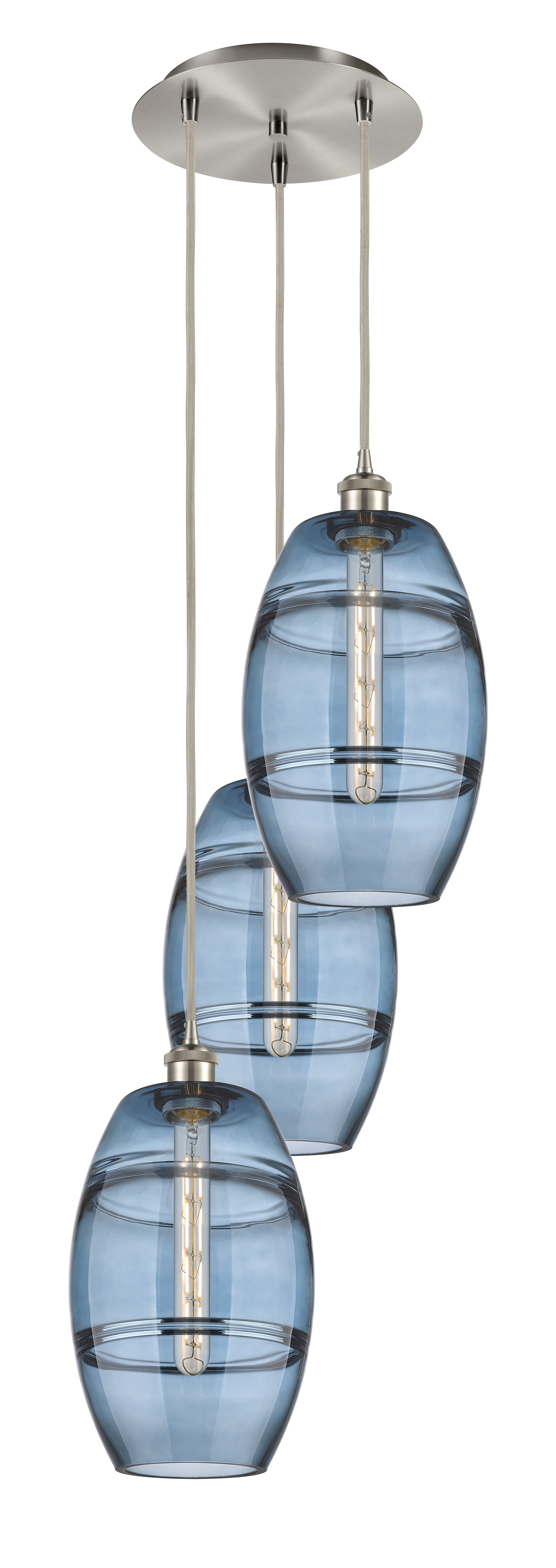 Ballston Multi Pendant Antique Brass Finish