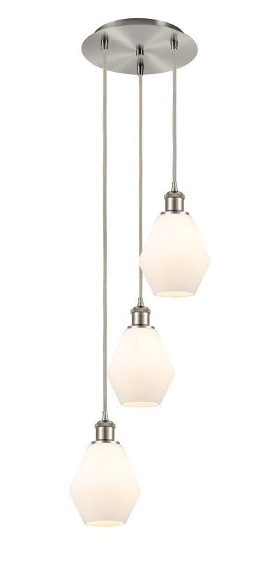 Ballston Multi Pendant Antique Brass Glass