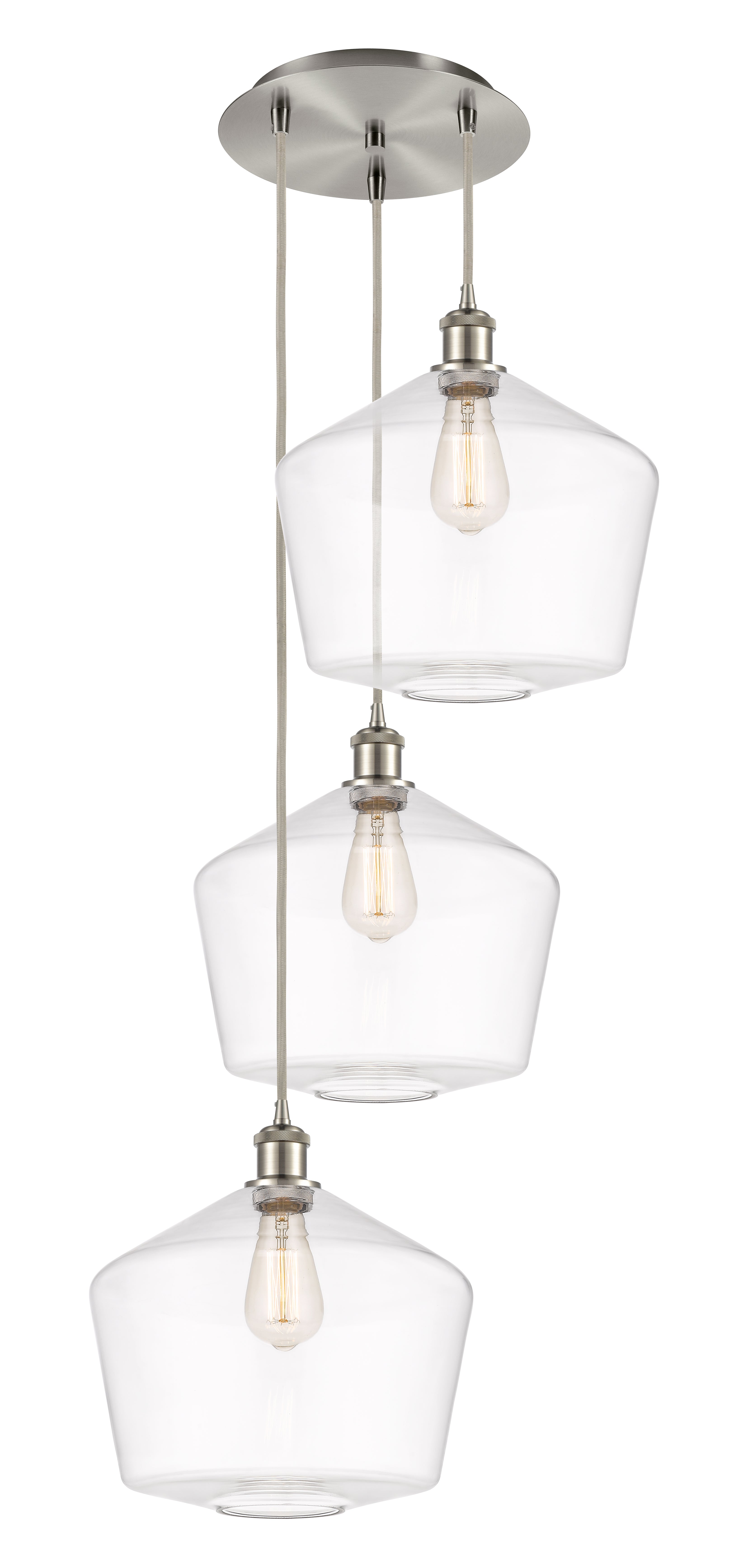 Ballston Multi Pendant Antique Brass Finish