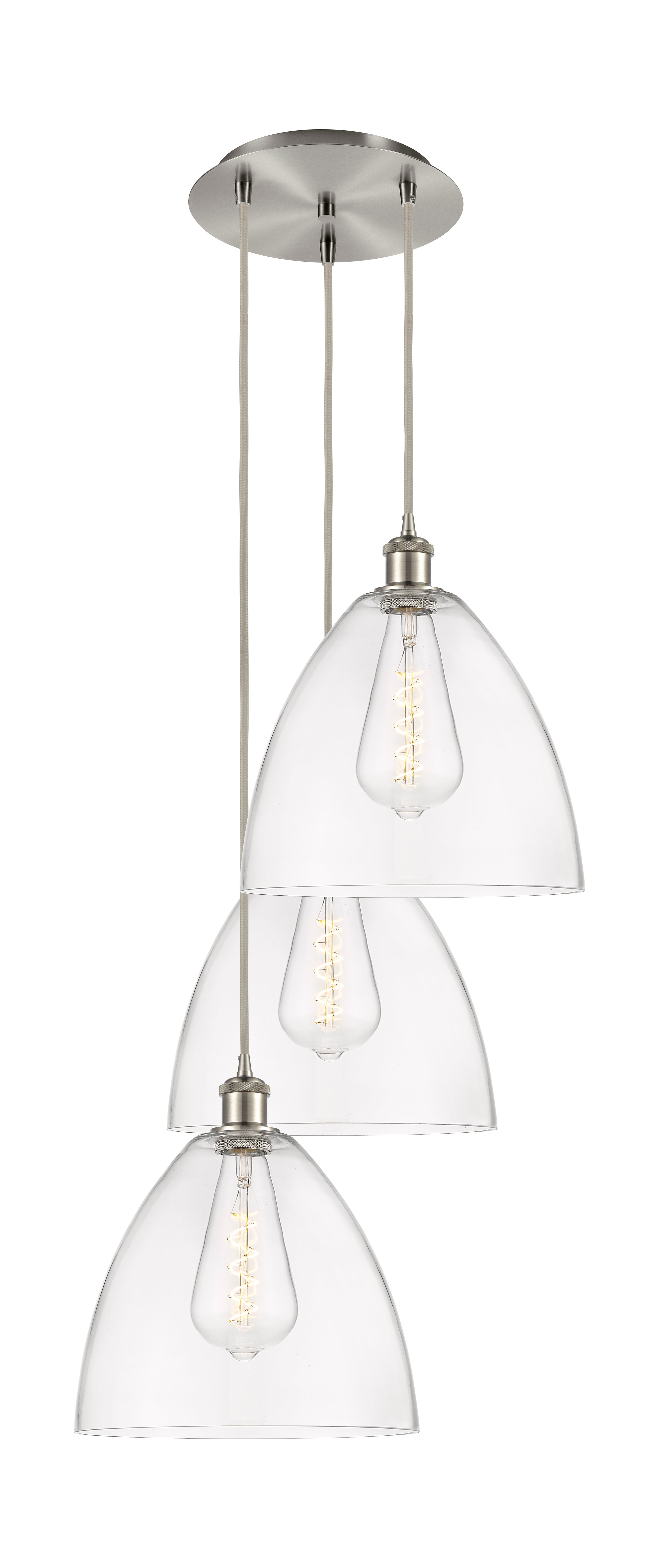 Ballston Multi Pendant Antique Brass Finish