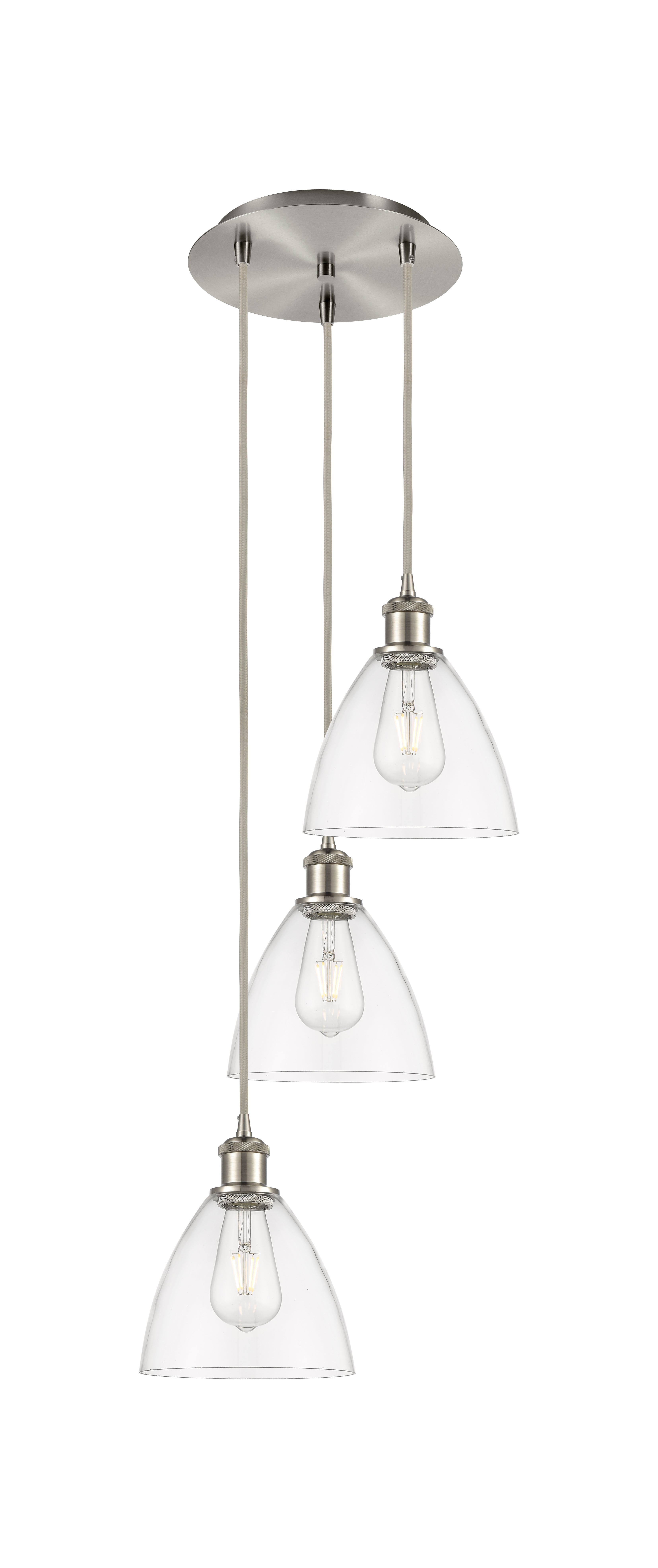 Ballston Multi Pendant Antique Brass Finish