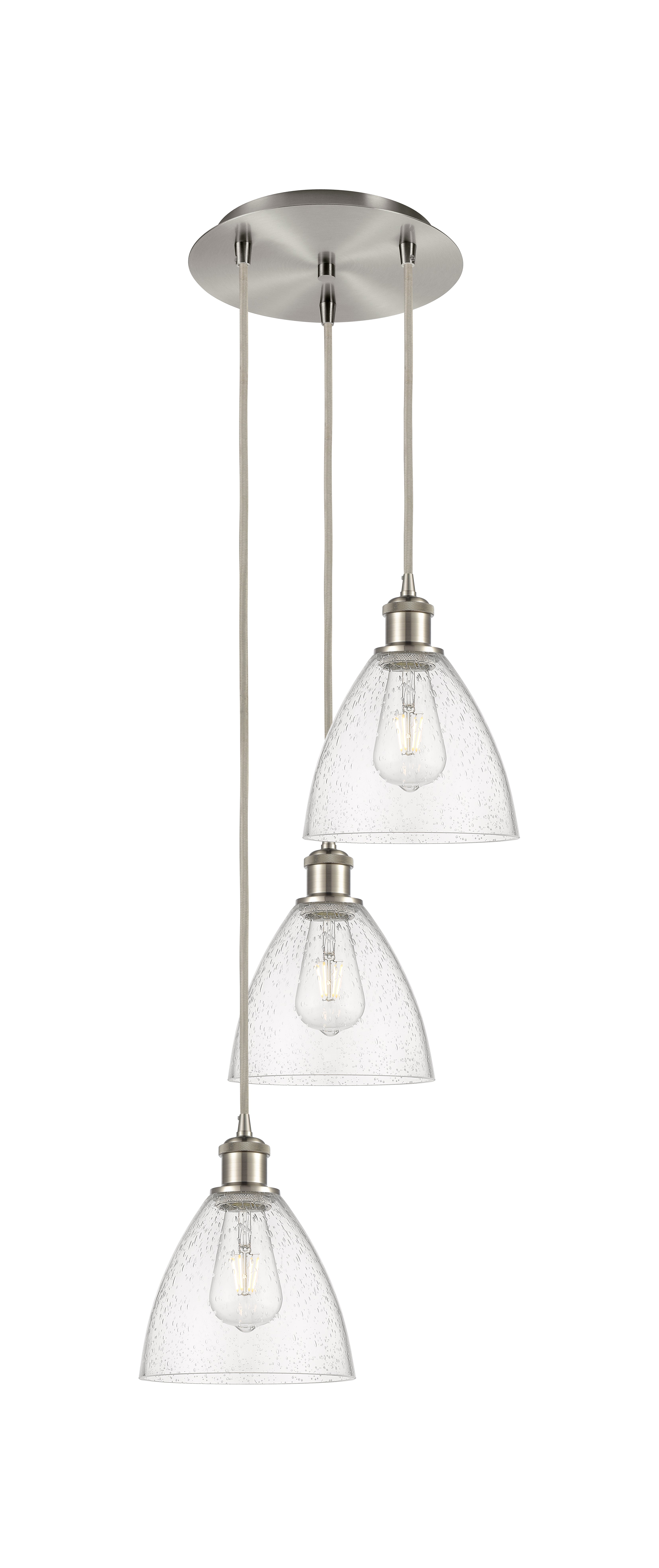 Ballston Multi Pendant Antique Brass Finish