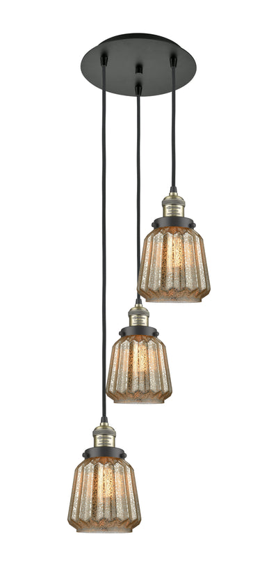 Franklin Restoration Multi Pendant Antique Brass