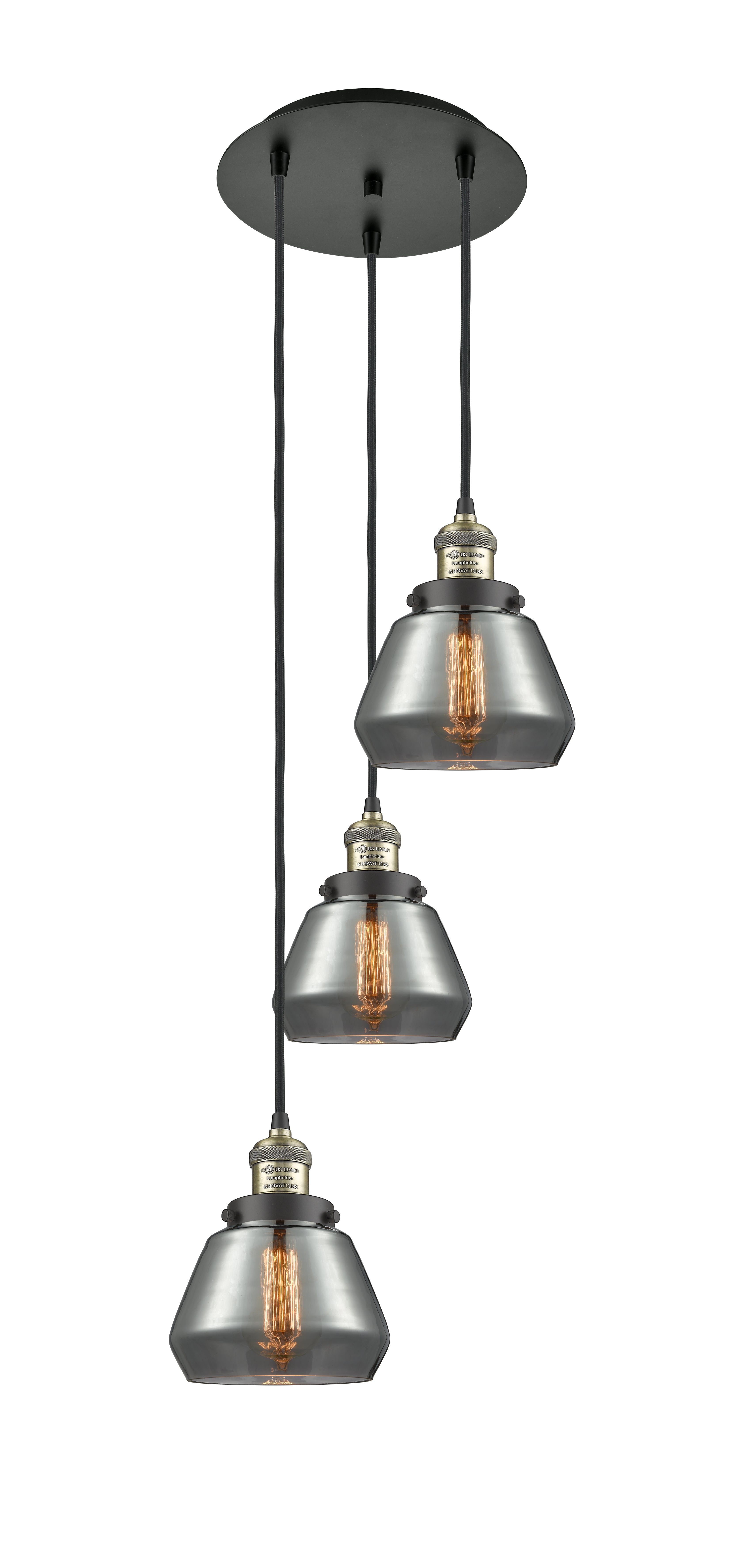Franklin Restoration Multi Pendant Antique Brass