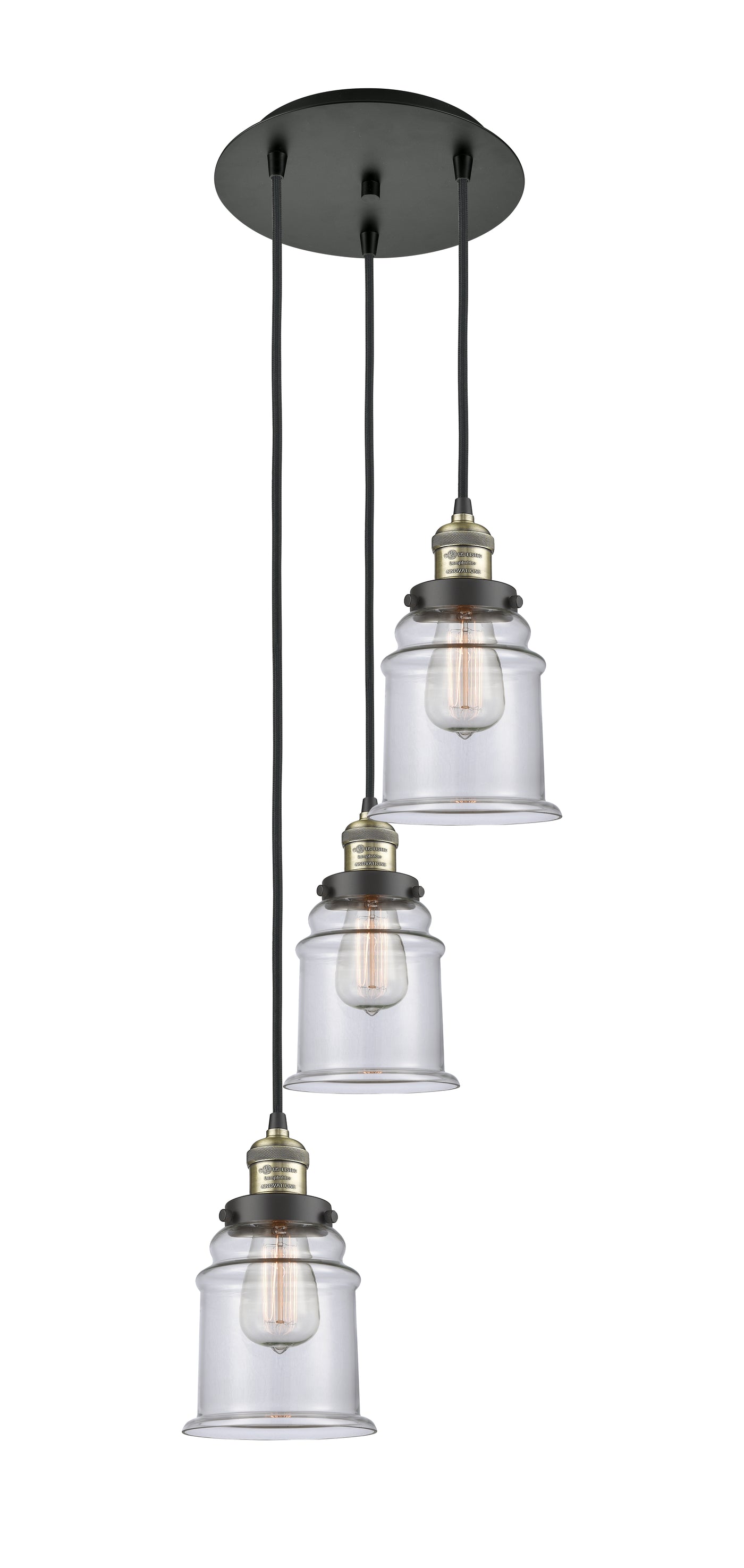 Franklin Restoration Multi Pendant Antique Brass