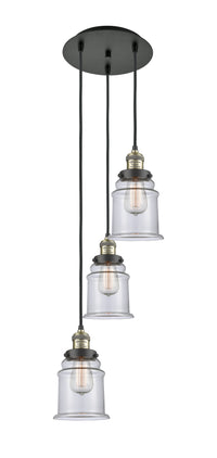 Franklin Restoration Multi Pendant Antique Brass