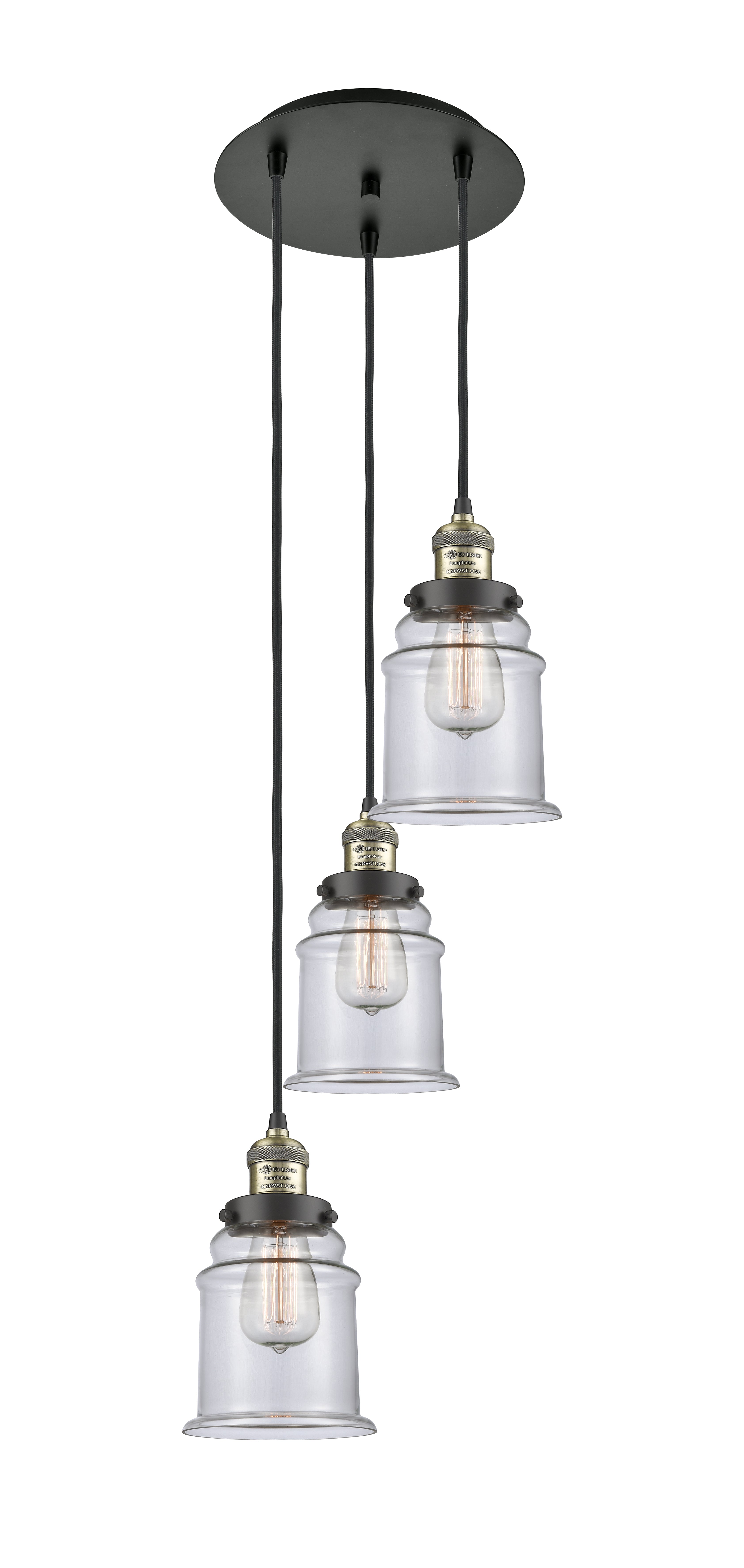 Franklin Restoration Multi Pendant Antique Brass