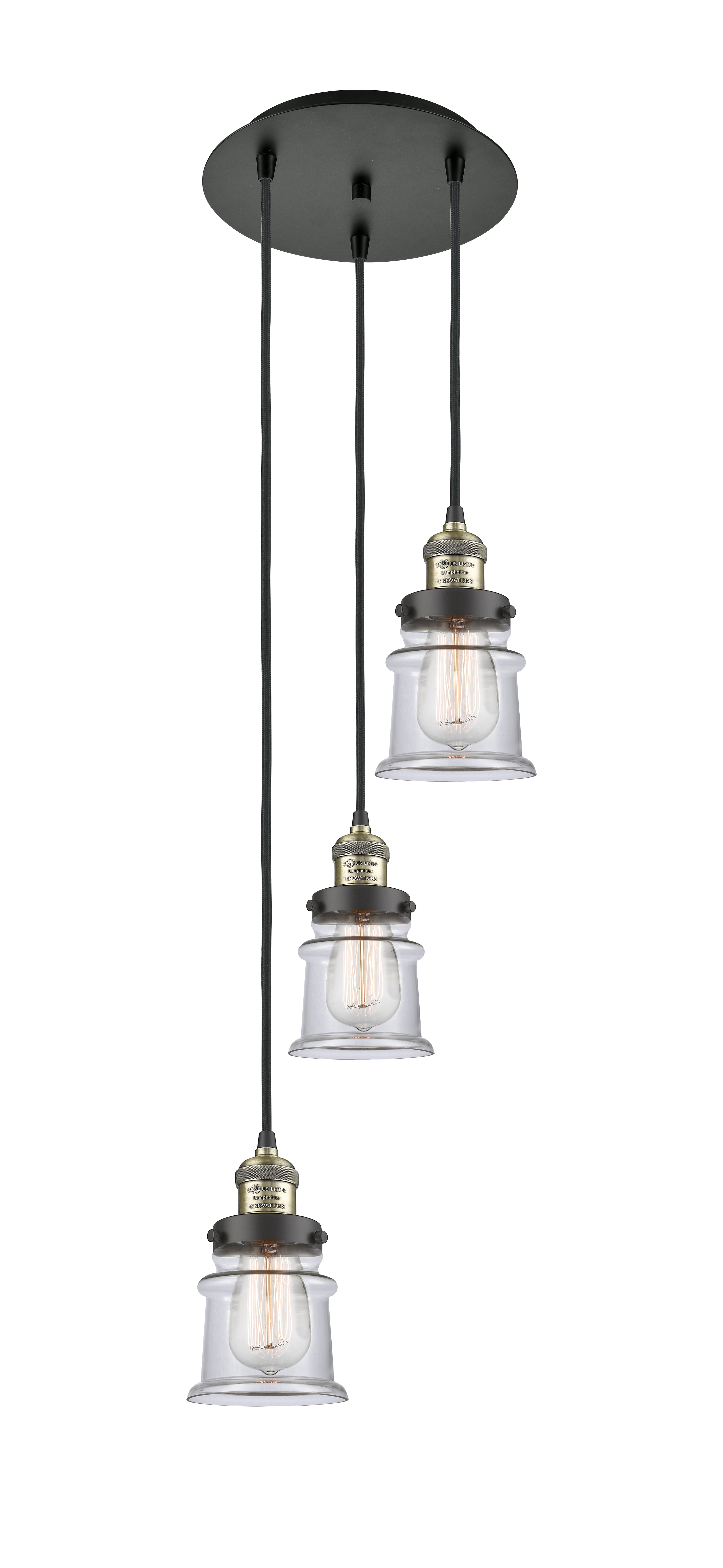 Franklin Restoration Multi Pendant Antique Brass