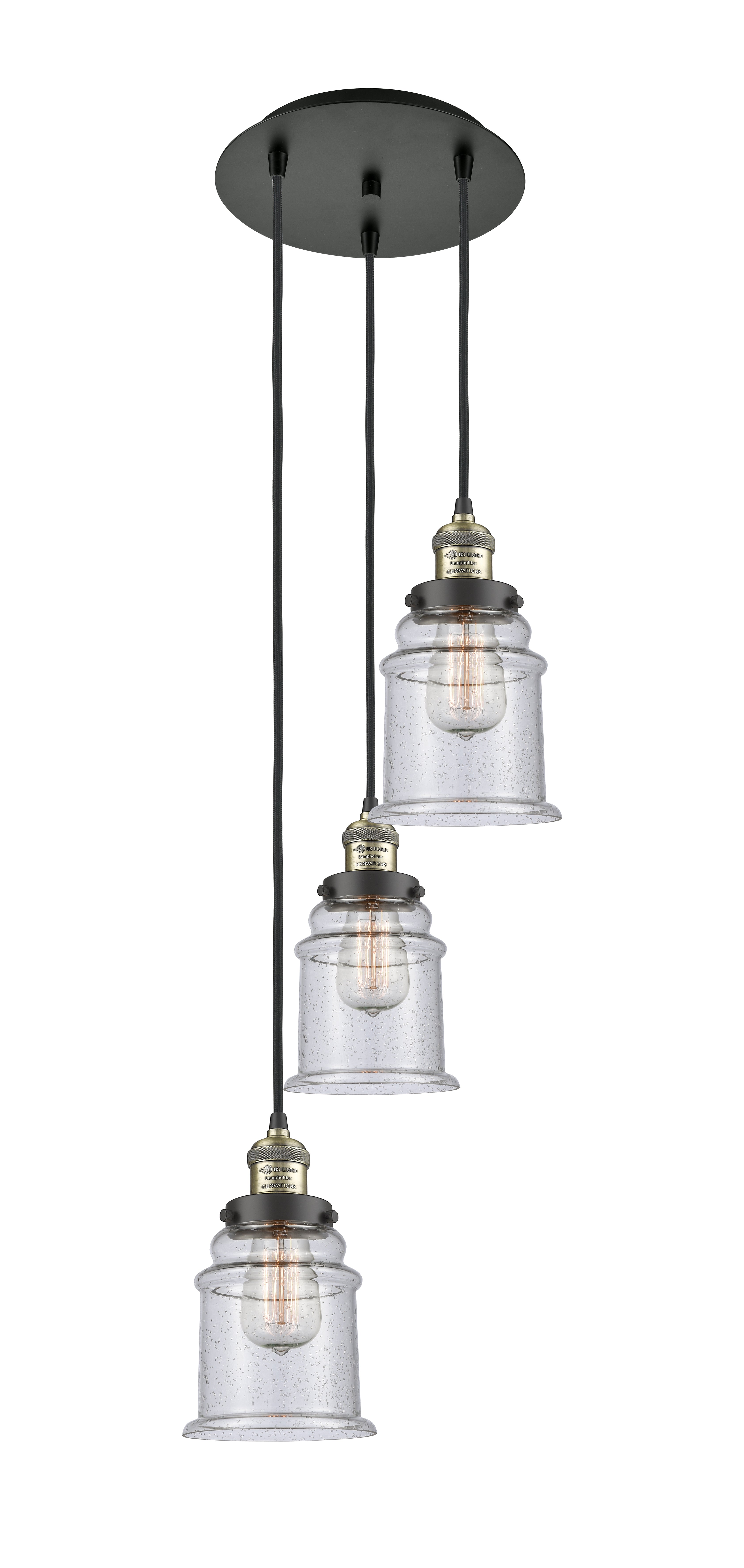 Franklin Restoration Multi Pendant Antique Brass