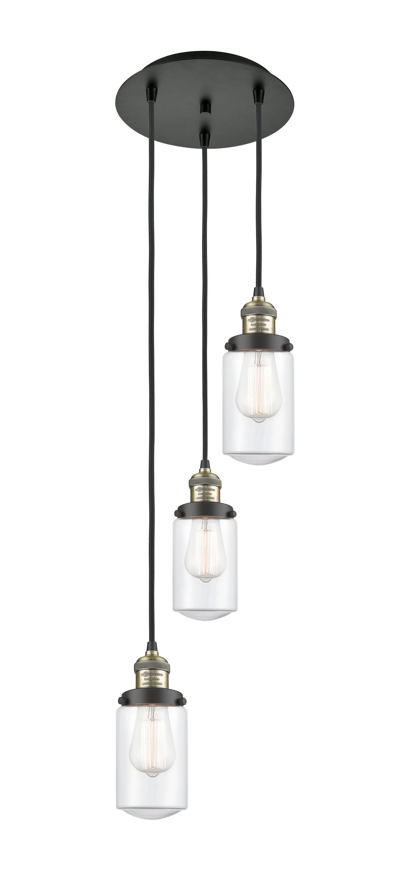 Franklin Restoration Multi Pendant Cast Brass