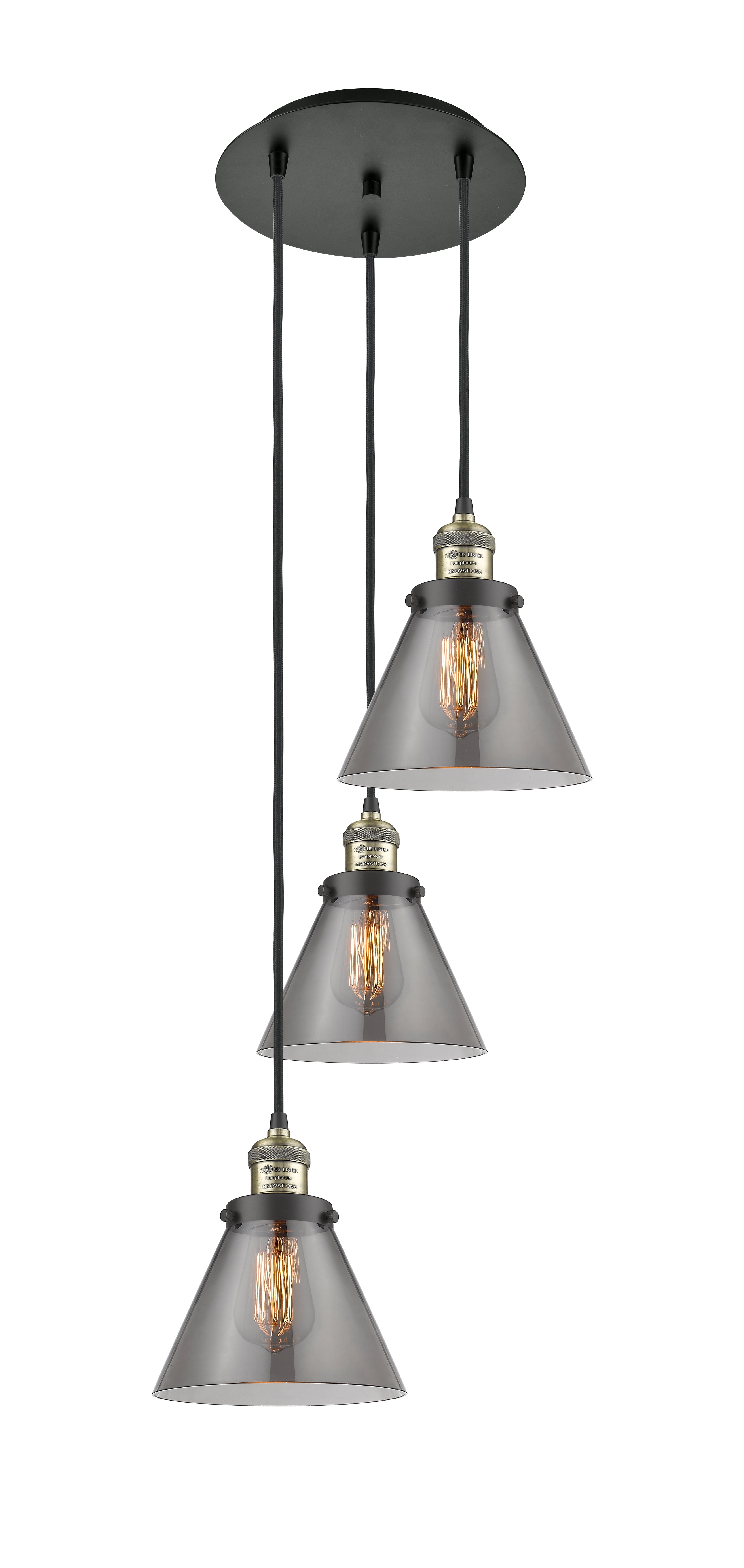 Franklin Restoration Multi Pendant Antique Brass