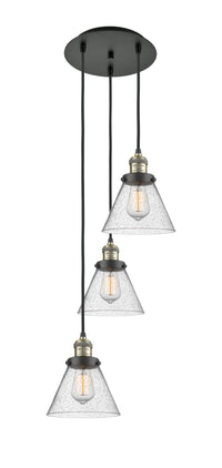 Franklin Restoration Multi Pendant Antique Brass