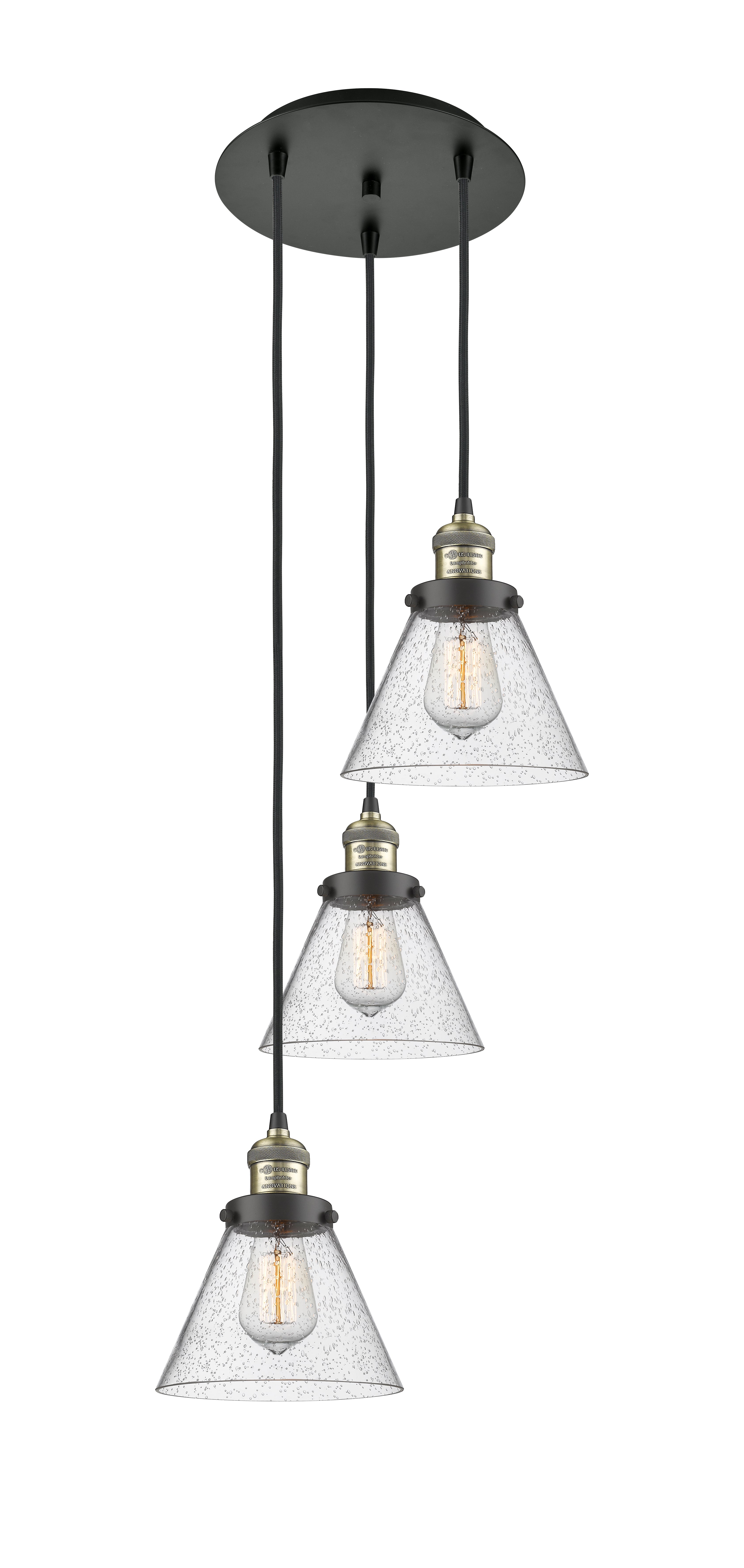 Franklin Restoration Multi Pendant Antique Brass