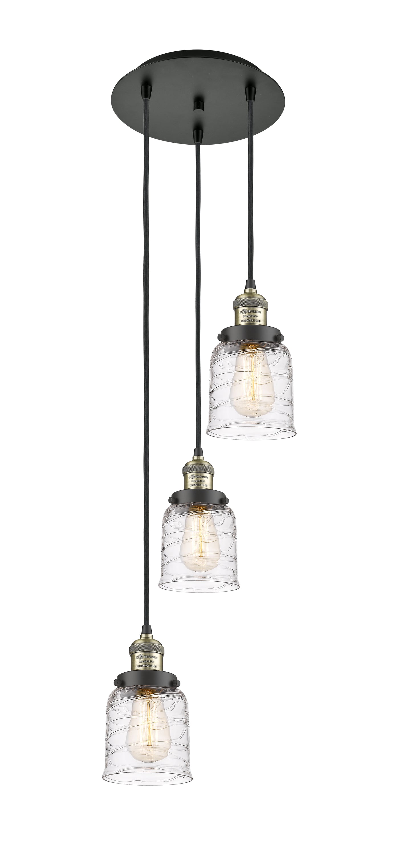 Franklin Restoration Multi Pendant Antique Brass