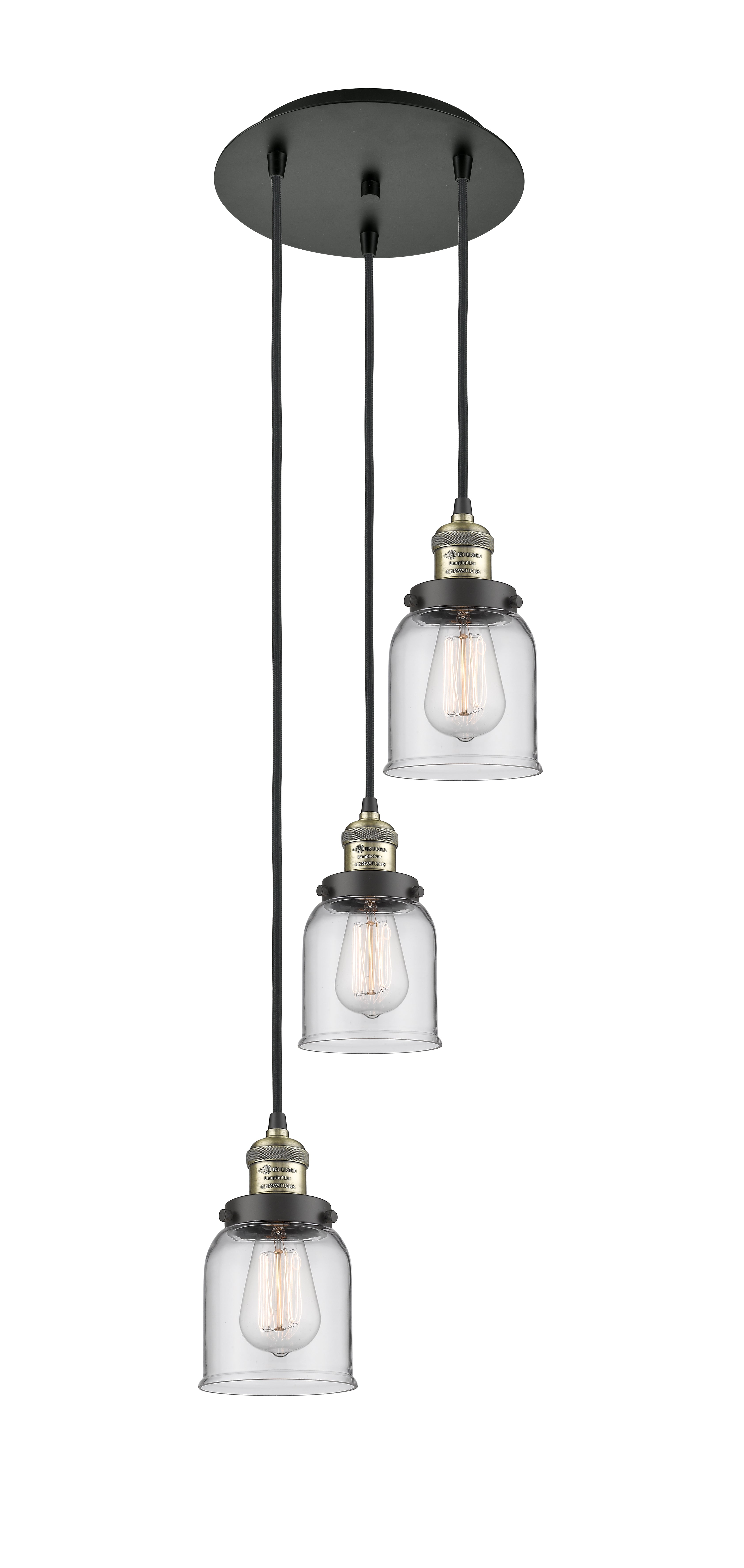 Franklin Restoration Antique Brass Multi Pendant