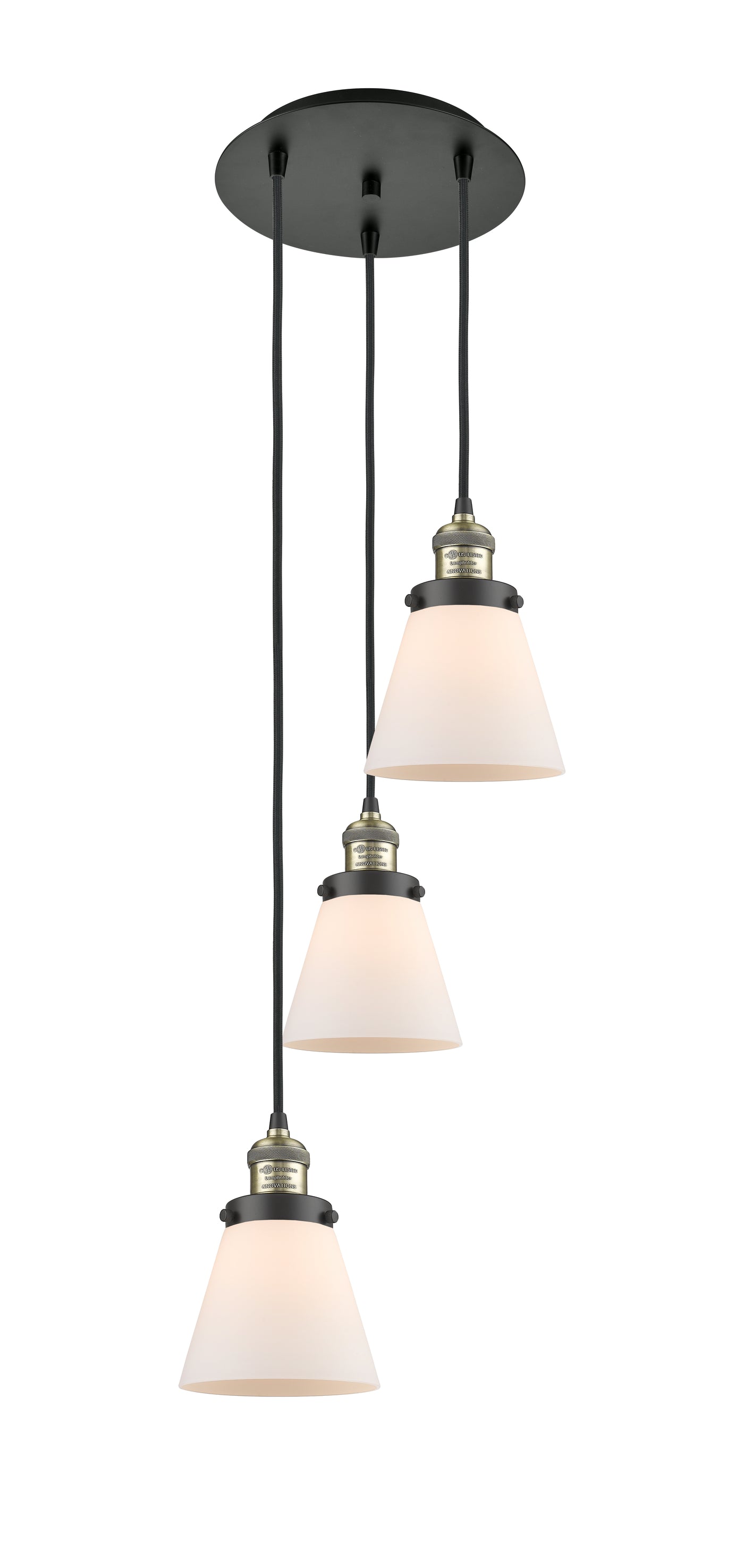 Franklin Restoration Multi Pendant Antique Brass