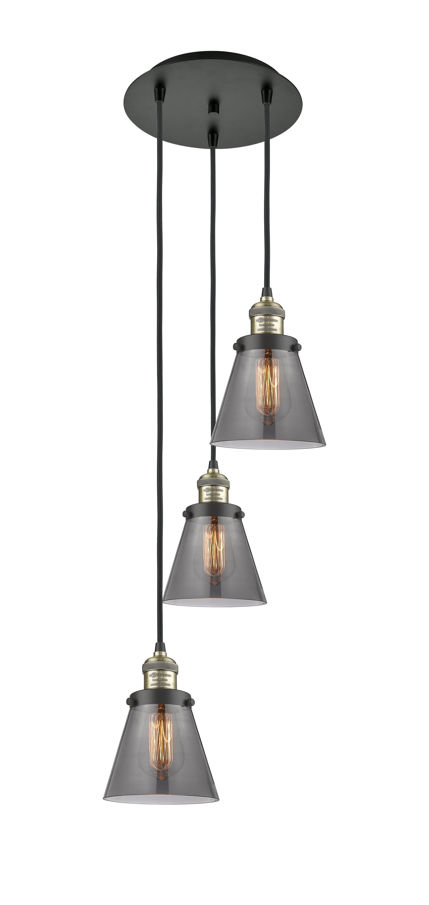 Franklin Restoration Multi Pendant Antique Brass