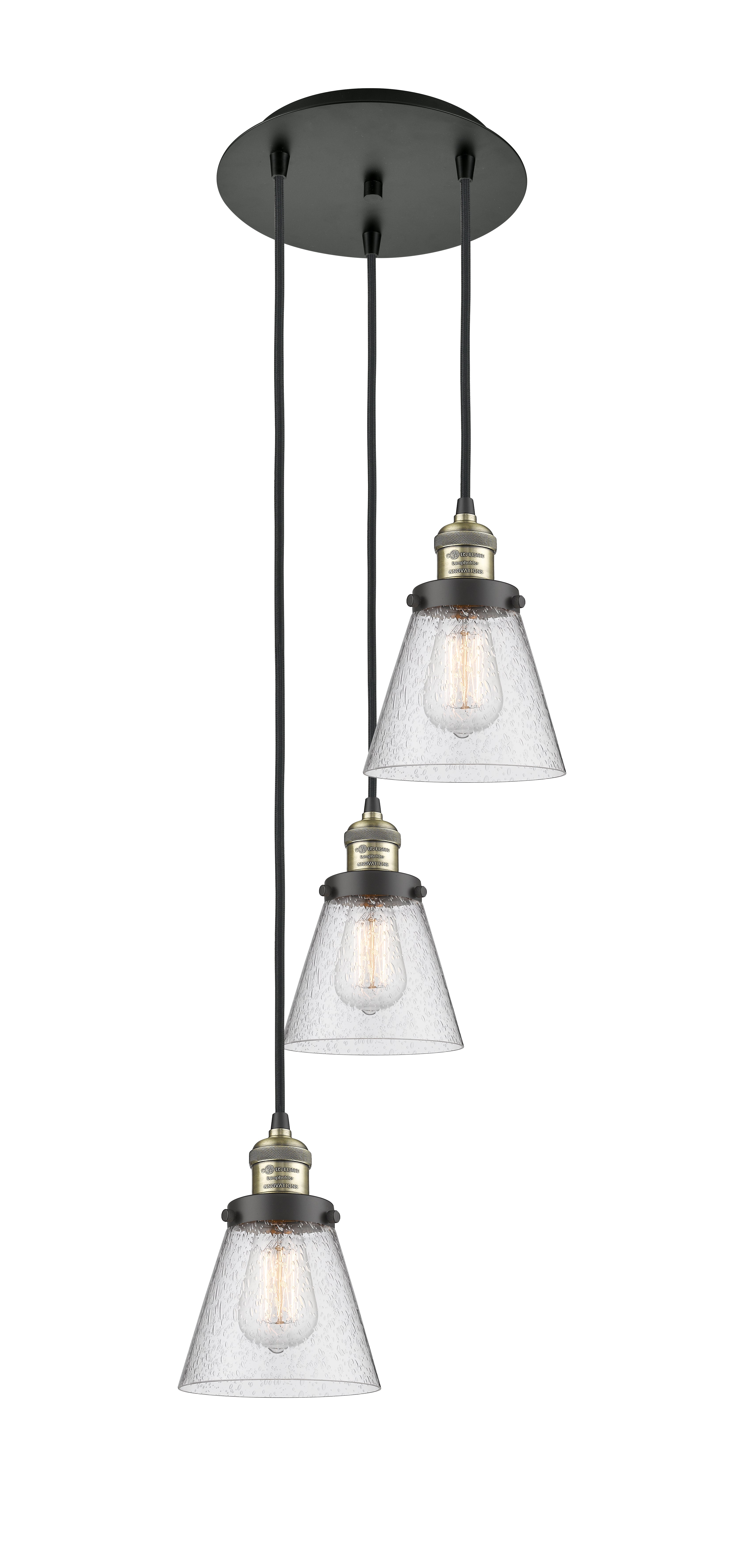 Franklin Restoration Multi Pendant Antique Brass